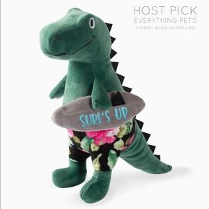 🆕 Fringe Studio Surfs Up Dude T Rex Plush Dog Toy